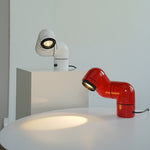 Modern Rotating Pipe Table Lamp with LED Warm Light