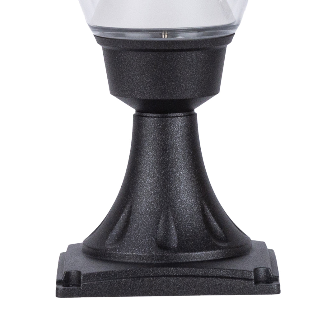 Luma Bollard Outdoor Pathway Light in Black Aluminum