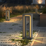 Arch LED Solar Lawn Light – Minimalist Stainless Steel Outdoor Path Lighting
