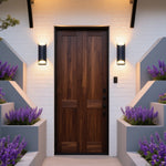 Luma Up & Down Outdoor Wall Light in Black Aluminum