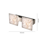 Modern Stone Wall Sconce with Marble Shade and Aluminum Frame