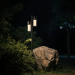 Modern LED Path Light with Clear Glass Shade for Garden Walkways