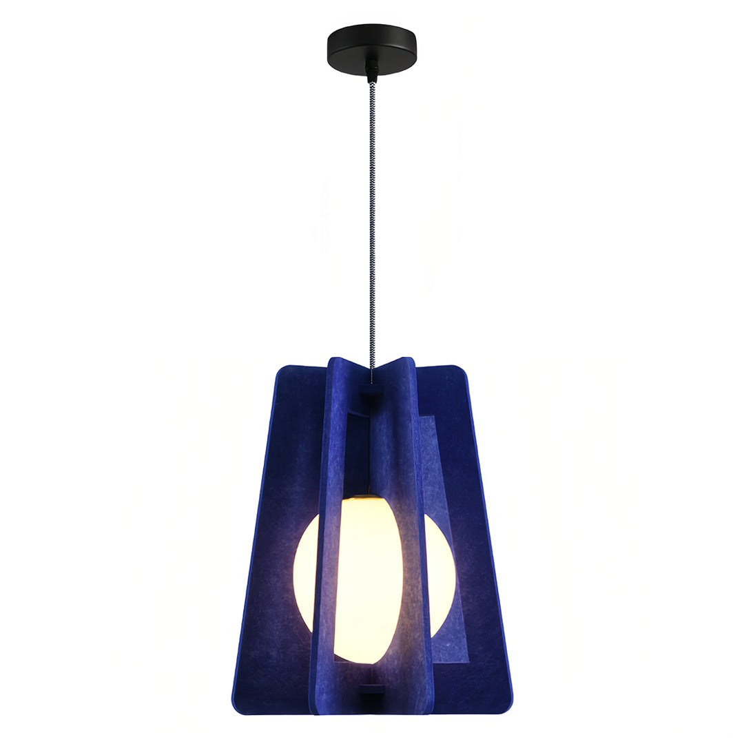 Geometric Felt Pendant Light with Acoustic Design for Modern Interiors