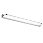 LED Bathroom Vanity Light with Polished Iron Trim, Wall-Mounted Panel