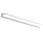 LED Bathroom Vanity Light with Polished Iron Trim, Wall-Mounted Panel