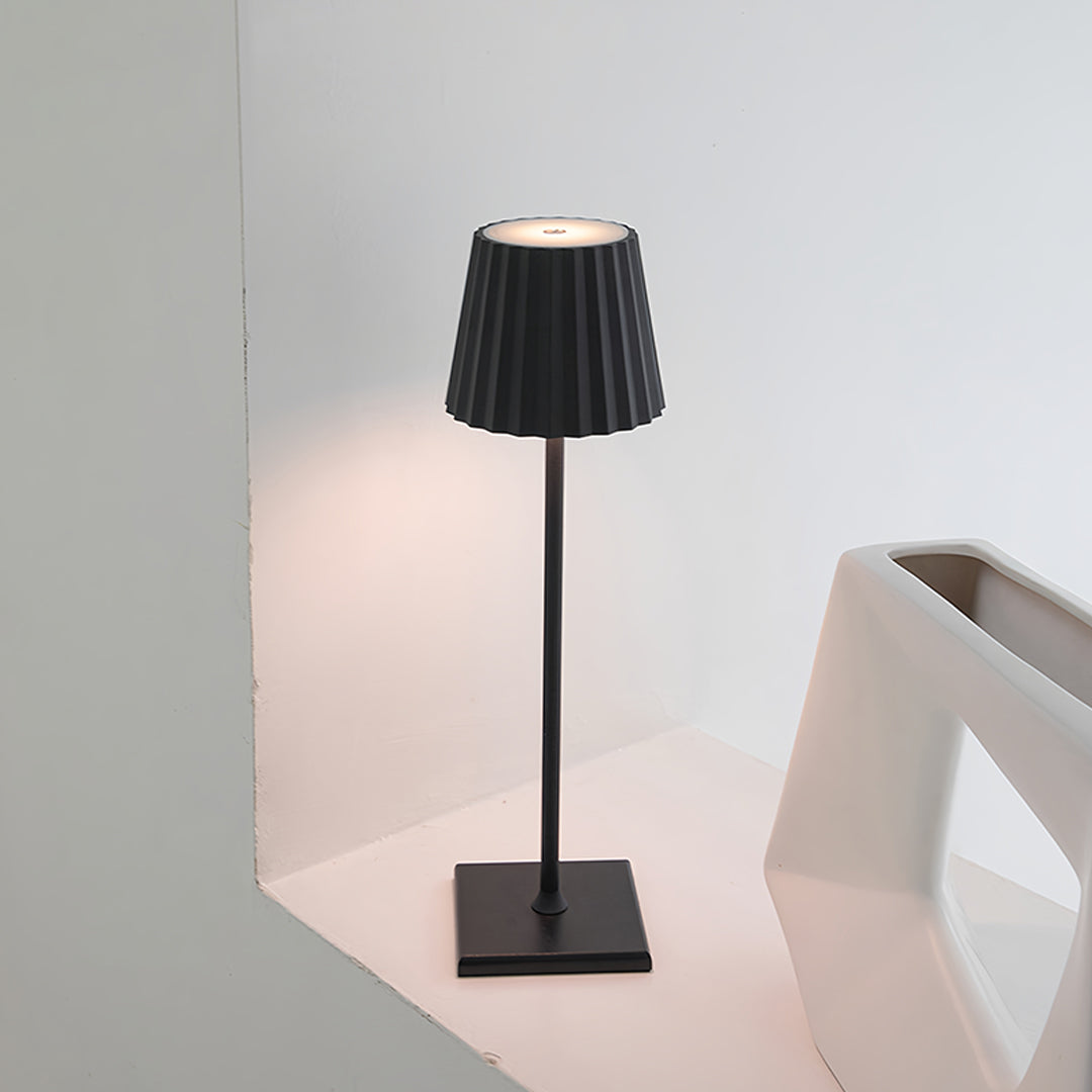 Lumina Cordless Touch Table Lamp in Matte Aluminum