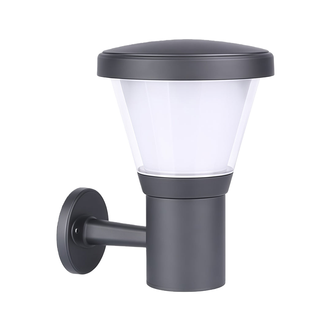 Modern Outdoor Wall Sconce with Curved Arm – Waterproof LED Garden Light