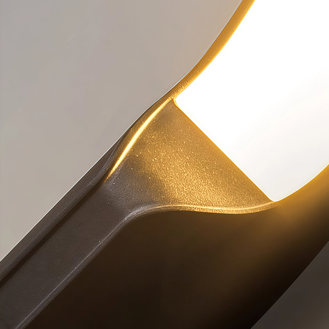 Aria Outdoor Wall Sconce – Modern Black Aluminum LED Light