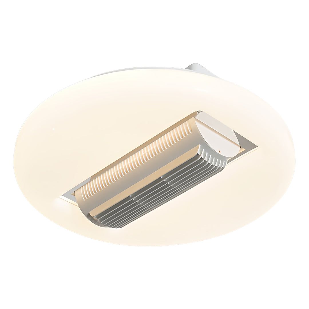 Aura Bladeless Ceiling Fan with Integrated LED Light | Modern Flush Mount