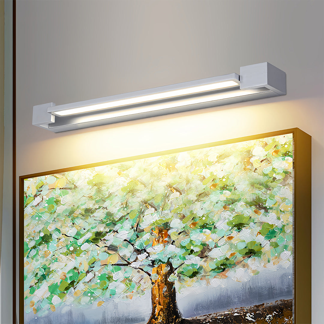 Chrome LED Vanity Light Bar for Modern Bathroom Mirror
