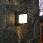 Modern Outdoor Wall Sconce in Black Die-Cast Aluminum