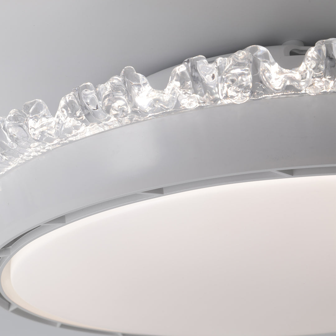 Minimalist Bladeless Ceiling Fan with Dimmable LED Light