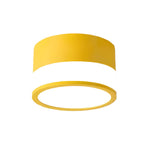 Modern Minimalist Round Flush Mount Ceiling Light with Acrylic Shade