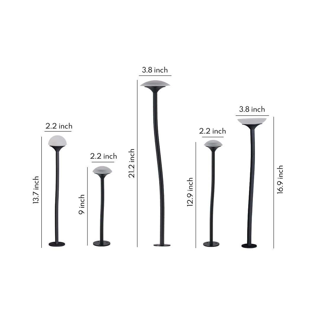 Architectural LED Landscape Path Lights, IP65 Waterproof Aluminum Garden Lighting