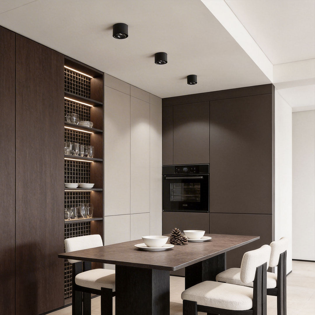Ultra-Thin Adjustable Ceiling Spotlights, Set of 2, Modern LED Directional Lights