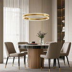 Aurelia Circular LED Chandelier – Modern Minimalist Luxury Pendant Light