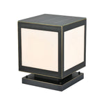 Pillar Solar Light Outdoor Waterproof Square Copper Light