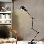 Architectural Reading Floor Lamp with Articulated Arm for Living Room