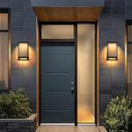 Vertical Ripped Acrylic LED Outdoor Wall Light, Modern Waterproof Sconce