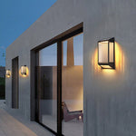 Vertical Ripped Acrylic LED Outdoor Wall Light, Modern Waterproof Sconce