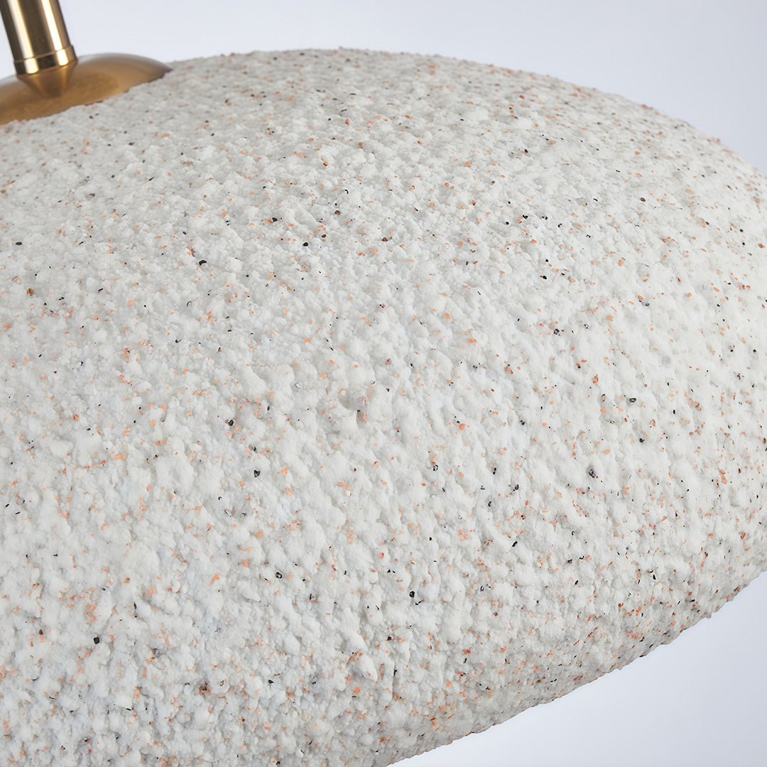 Semi Flush Ceiling Light in White, Yellow, or Red – Wabi-Sabi Japanese Style LED Ceiling Lamp for Zen Interiors