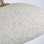 Semi Flush Ceiling Light in White, Yellow, or Red – Wabi-Sabi Japanese Style LED Ceiling Lamp for Zen Interiors