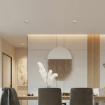 Recessed LED Downlight in White Aluminum with Anti-Glare Design