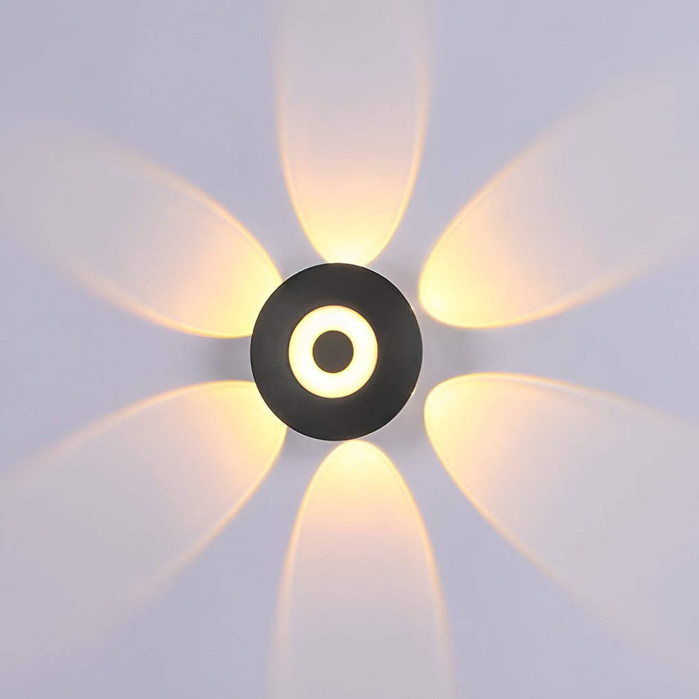 Modern LED Wall Washer Sconce in Black, IP65 Waterproof for Outdoor and Indoor Spaces