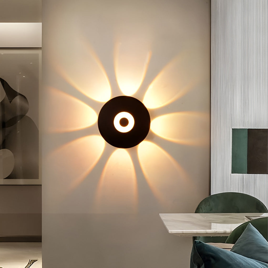 Modern LED Wall Washer Sconce in Black, IP65 Waterproof for Outdoor and Indoor Spaces