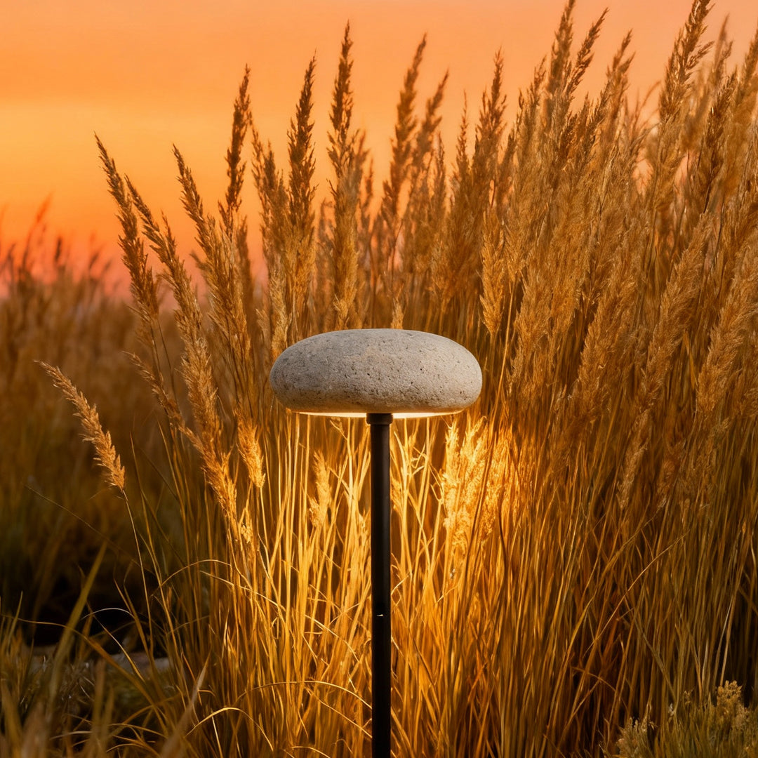 Mushroom Pathway Lights – Stainless Steel Outdoor LED Bollard in Warm White