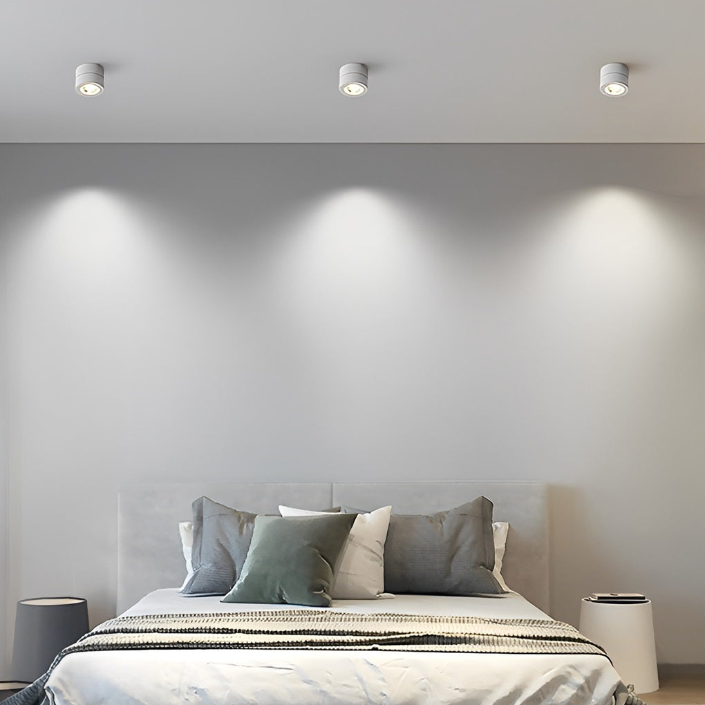 Round Foldable LED Spotlight with Adjustable Head for Ceiling and Wall