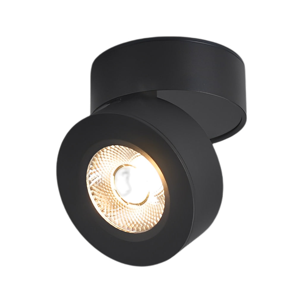 Round Foldable LED Spotlight with Adjustable Head for Ceiling and Wall