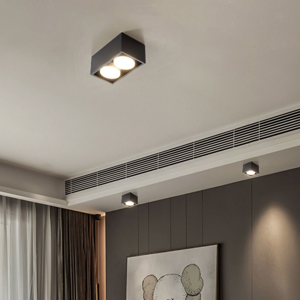 Modern Square Recessed LED Downlight with Adjustable Iron Trim
