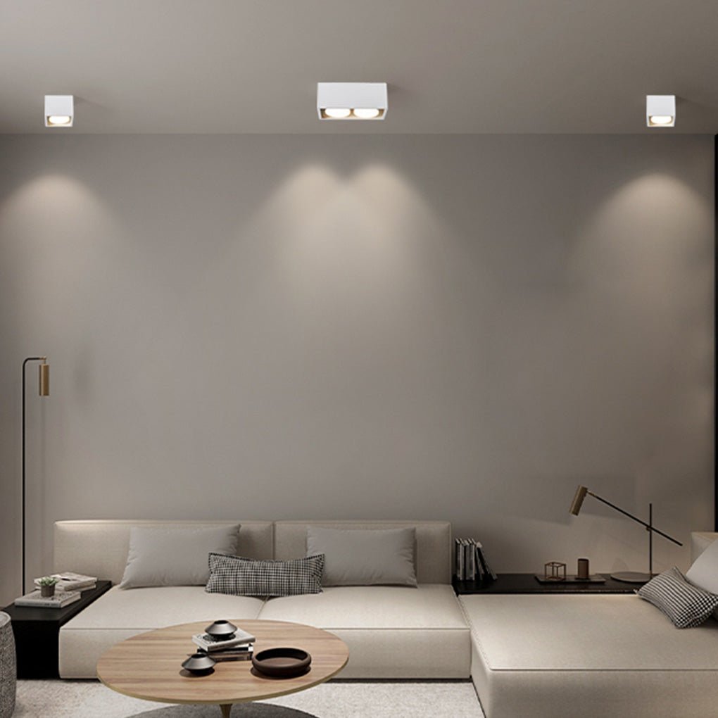 Modern Square Recessed LED Downlight with Adjustable Iron Trim