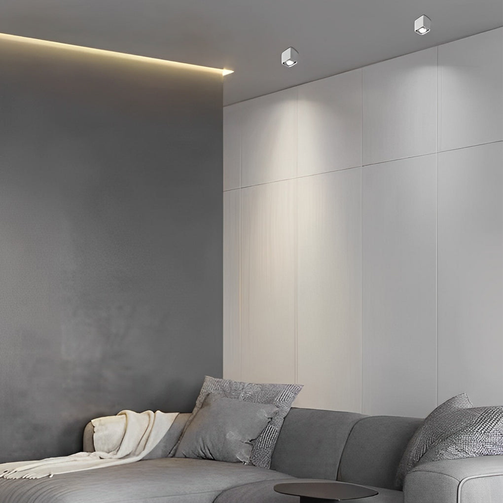 Modern Surface Mounted LED Spot Light with Adjustable Heads for Ceilings