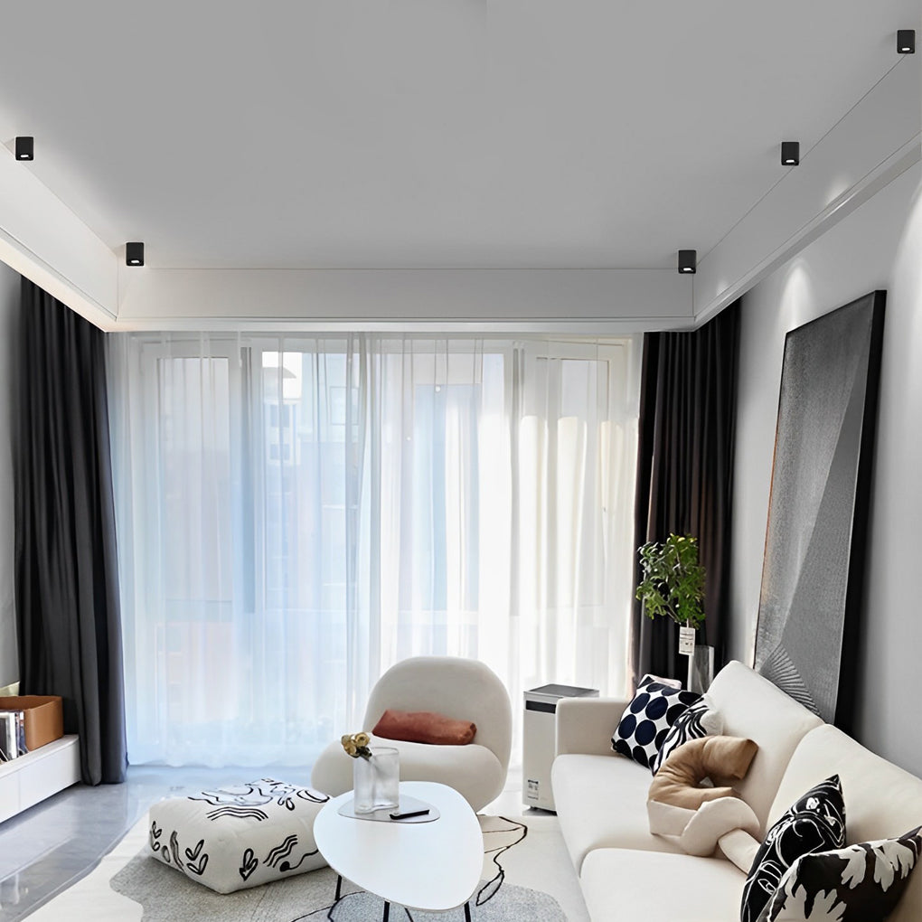 Modern Surface Mounted LED Spot Light with Adjustable Heads for Ceilings