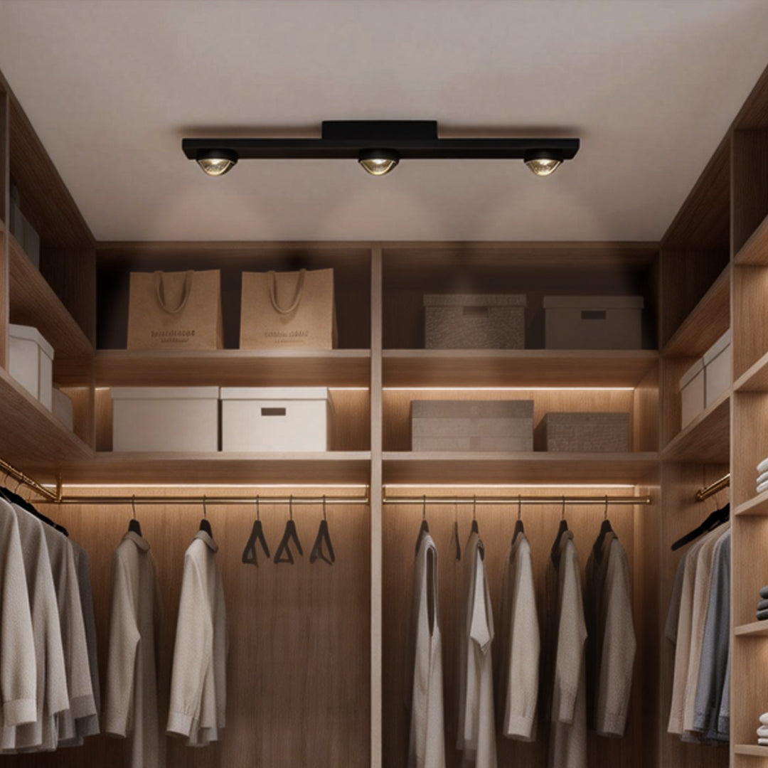 Linear LED Ceiling Spot Light in Matte Black for Modern Interiors