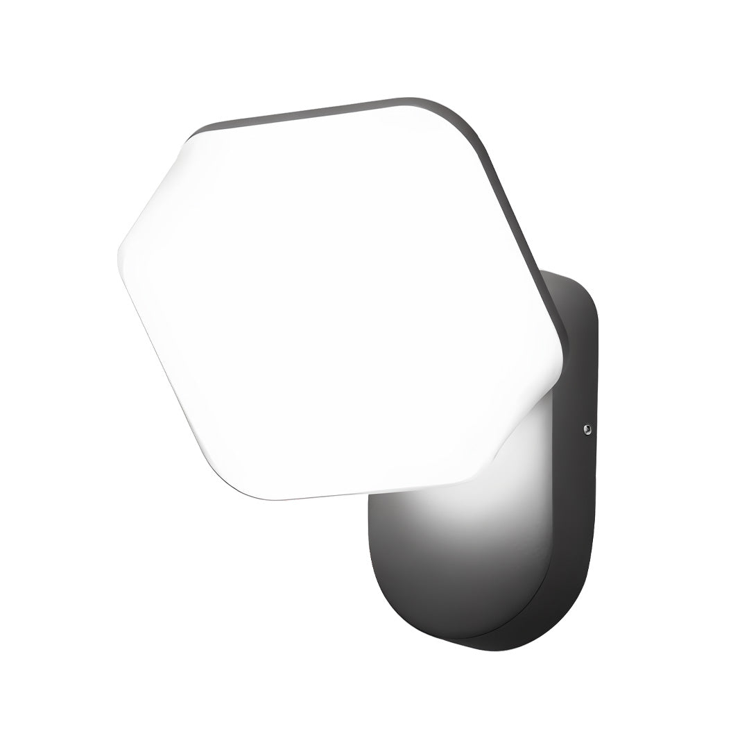 Swing Outdoor Wall Sconce in Black Aluminum with 360° Rotating Head