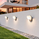 Swing Outdoor Wall Sconce in Black Aluminum with 360° Rotating Head