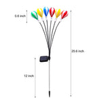Solar-Powered LED Hot Air Balloon Garden Lights, 2-Pack