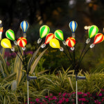 Solar-Powered LED Hot Air Balloon Garden Lights, 2-Pack
