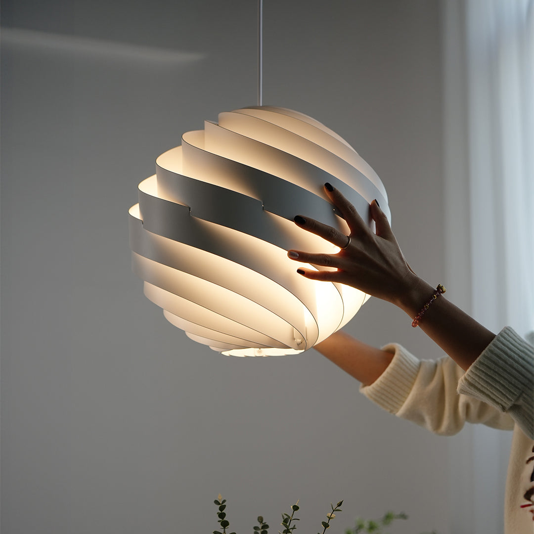 Swirl Pendant Light – Nordic Art Aluminum LED Ceiling Lamp