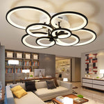 Elegant Semi Flush Mount Ceiling Lights With Unique Overlapping Rings