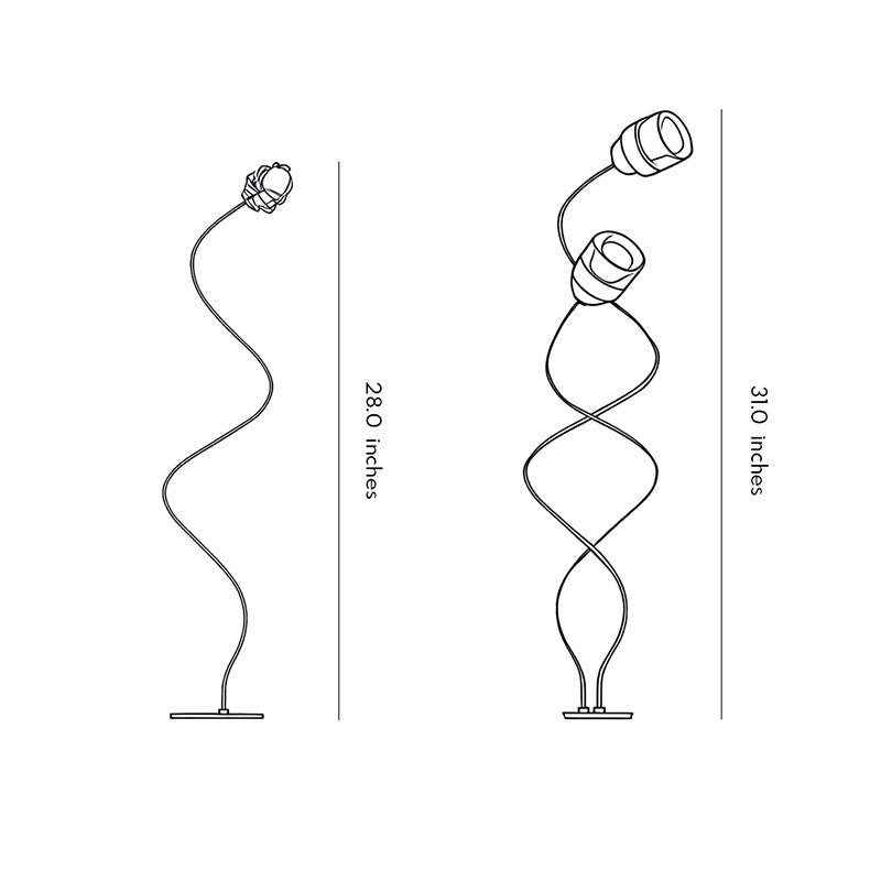Syphasera Modern LED Landscape Standing Lamp in Sprout Shape