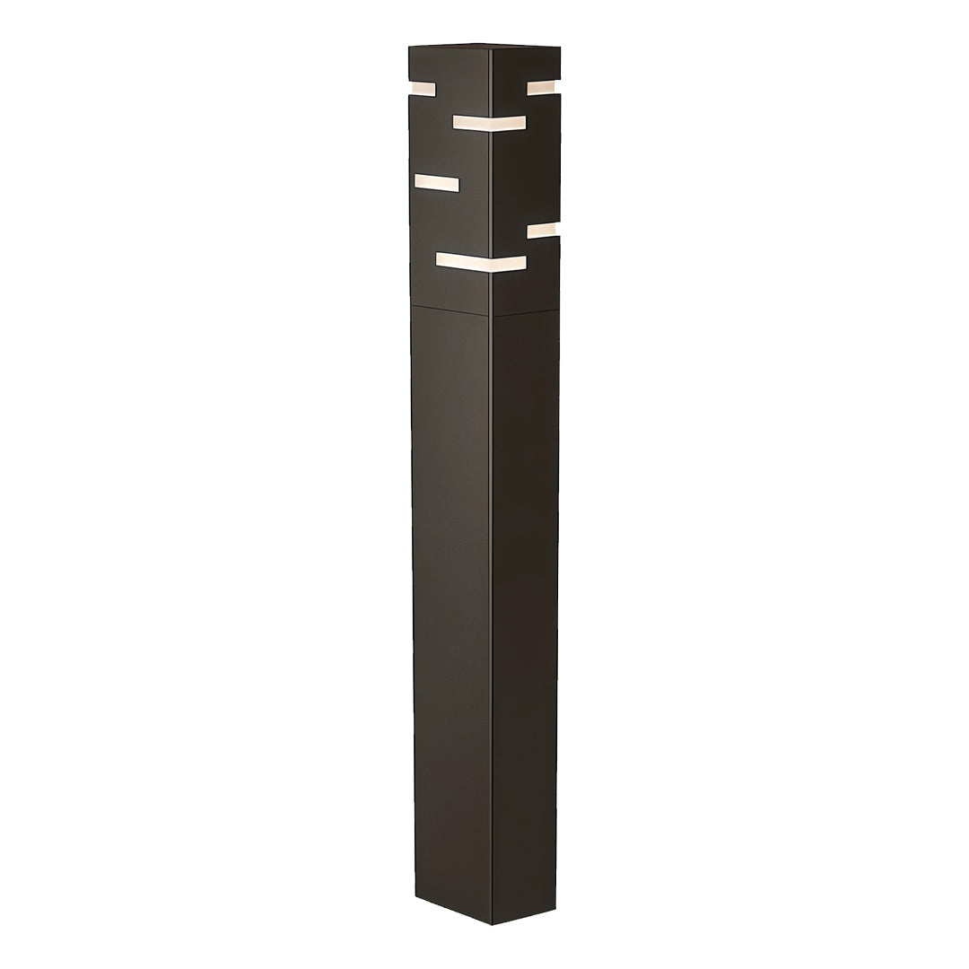Black LED Bollard Lights Outdoor IP65 Stainless Steel Landscape Path Lighting