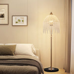 Lumière Crystal Floor Lamp in French Gold — Designer LED-Ready Lighting for Living Rooms & Studies