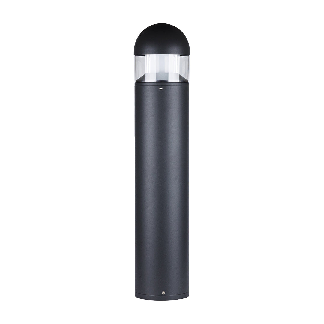 Nordic Minimalist Outdoor Bollard Light 31in Sand Gray Pathway Lamp
