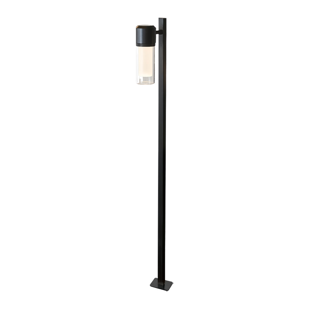Modern LED Path Light with Clear Glass Shade for Garden Walkways