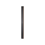 Modern Linear LED Wall Sconce in Black Aluminum with Clear Acrylic