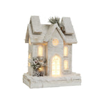 Nordic Wooden Christmas House Table Lamp with Warm LED Glow